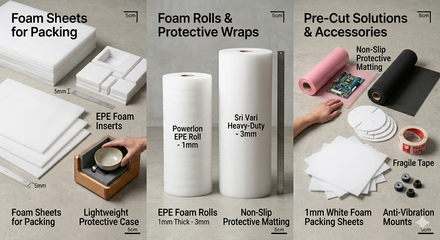 Foam Sheets & Rolls – Upackarts Pune